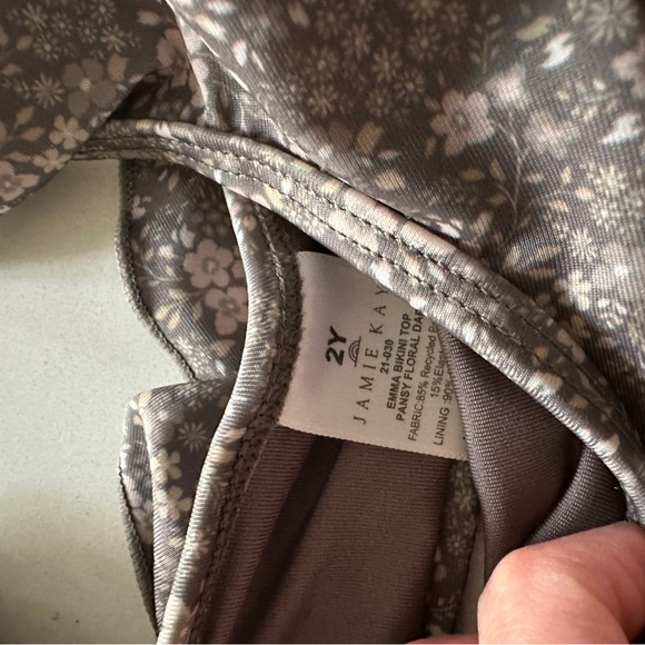 •sold•Jamie Kay Rashguard Swim Emma Bikini | Dark Pansy Floral - Picture 8 of 9